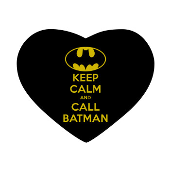 KEEP CALM & Call BATMAN, Mousepad καρδιά 23x20cm