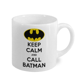 KEEP CALM & Call BATMAN, Κουπάκι κεραμικό, για espresso 150ml