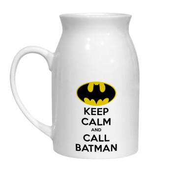 KEEP CALM & Call BATMAN, Milk Jug (450ml) (1pcs)