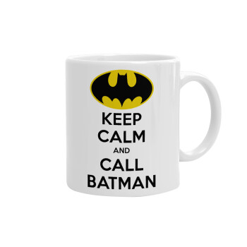KEEP CALM & Call BATMAN, Ceramic coffee mug, 330ml