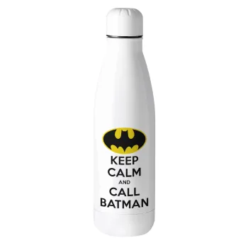 KEEP CALM & Call BATMAN, Metal mug thermos (Stainless steel), 500ml