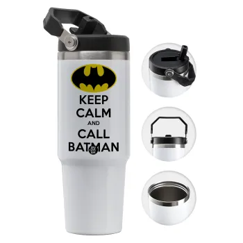KEEP CALM & Call BATMAN, Θερμός Ανοξείδωτο 30oz με χερούλι