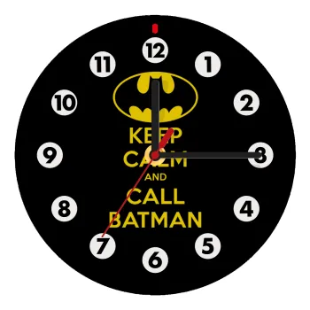 KEEP CALM & Call BATMAN, Wooden wall clock (20cm)
