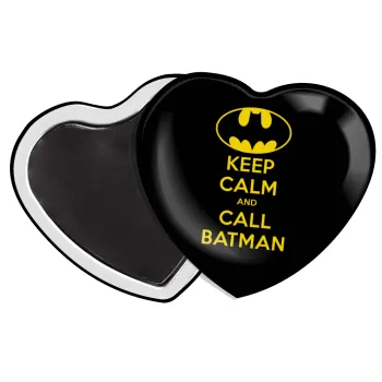 KEEP CALM & Call BATMAN, Μαγνητάκι καρδιά (57x52mm)