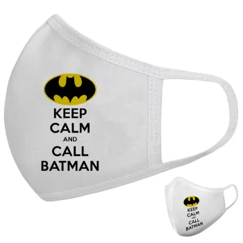 KEEP CALM & Call BATMAN, Μάσκα υφασμάτινη υψηλής άνεσης παιδική (Δώρο πλαστική θήκη)
