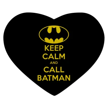 KEEP CALM & Call BATMAN, Mousepad καρδιά 23x20cm