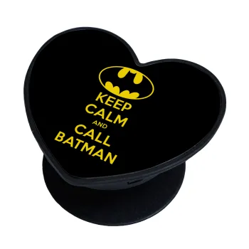 KEEP CALM & Call BATMAN, Phone Holders Stand  καρδιά Μαύρο Βάση Στήριξης Κινητού στο Χέρι