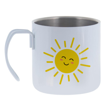 Happy sun, Mug Stainless steel double wall 400ml