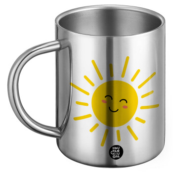 Happy sun, BIG Mug Stainless steel double wall (450ml)