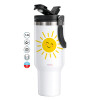 Mega Tumbler με καπάκι, διπλού τοιχώματος (θερμό) 1,2L