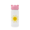 Pink stainless steel thermal flask, 320ml