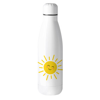 Happy sun, Μεταλλικό παγούρι θερμός (Stainless steel), 500ml
