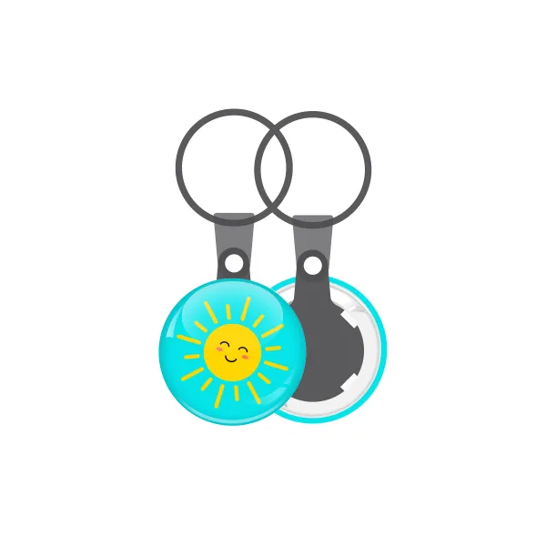 Happy sun — Mini keychain, 2.5cm