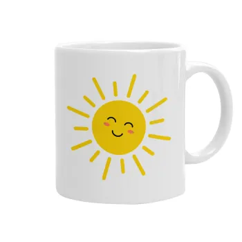Happy sun, Κούπα, κεραμική, 330ml