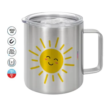 Happy sun, Mug Stainless steel double wall 300ml