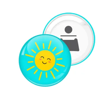 Happy sun, Μαγνητάκι και ανοιχτήρι μπύρας στρογγυλό διάστασης 5,9cm