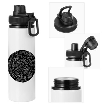 Δίσκος Φαιστού, Metal water bottle with safety cap, aluminum 850ml