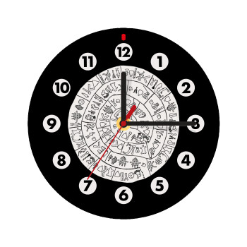 Δίσκος Φαιστού, Wooden wall clock (20cm)