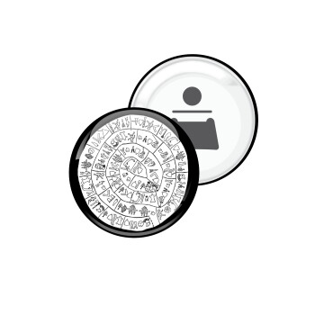 Δίσκος Φαιστού, Μαγνητάκι και ανοιχτήρι μπύρας στρογγυλό διάστασης 5,9cm