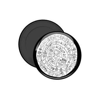 Δίσκος Φαιστού, Μαγνητάκι ψυγείου στρογγυλό διάστασης 5cm