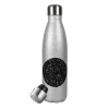 Metallic Glitter Silver Thermos Flask (Stainless steel), double-walled, 500ml