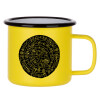 Metallic enamel MATT Yellow cup 360ml