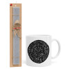 Easter Set, Ceramic Cup (330ml) & Easter aromatic flat candle (30cm) (GRAY)