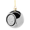 Silver 8cm Christmas tree ball ornament