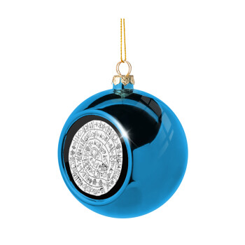 Δίσκος Φαιστού, Χριστουγεννιάτικη μπάλα δένδρου Μπλε 8cm