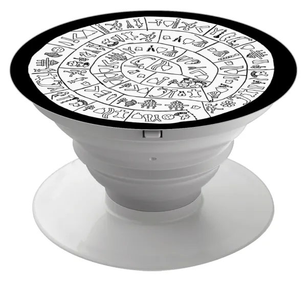 Δίσκος Φαιστού — Phone Holders Stand  White Hand-held Mobile Phone Holder