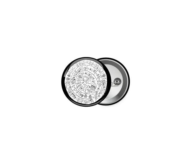 Δίσκος Φαιστού — Pin badge, 2.5cm