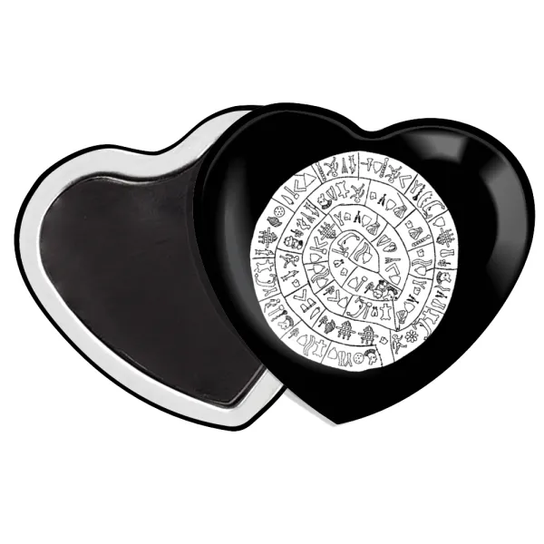 Δίσκος Φαιστού — Heart magnet (57x52mm)
