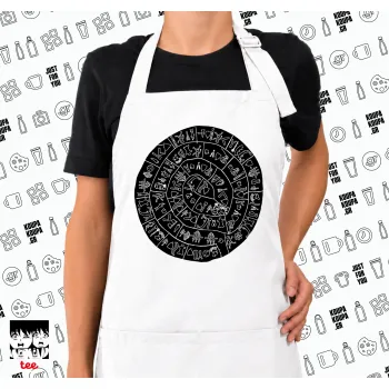 Δίσκος Φαιστού, Ποδιά μακριά Σεφ ολόσωμη με τσέπες white (ΕΝΗΛΙΚΩΝ)