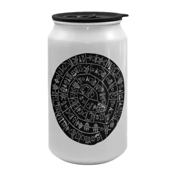 Δίσκος Φαιστού, Κούπα ταξιδιού μεταλλική με καπάκι (tin-can) 500ml