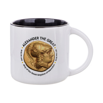 Alexander the Great, Κούπα κεραμική 400ml Λευκή/Μαύρη