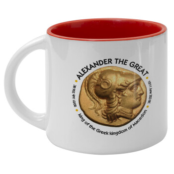 Alexander the Great, Κούπα κεραμική 400ml Λευκή/Κόκκινη