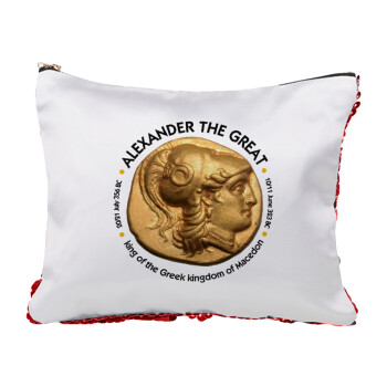 Alexander the Great, Τσαντάκι νεσεσέρ με πούλιες (Sequin) Κόκκινο