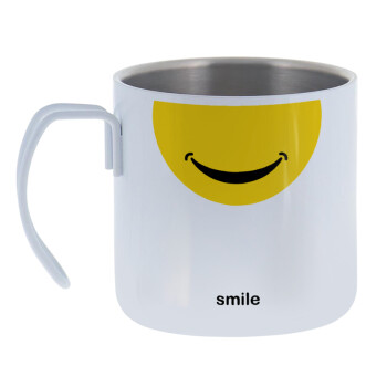 Smile Mug, Mug Stainless steel double wall 400ml