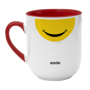 Smile Mug, Κούπα κεραμική tapered 260ml
