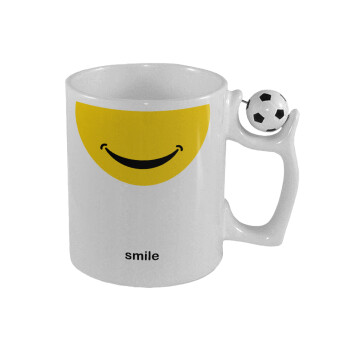 Smile Mug, Κούπα με μπάλα ποδασφαίρου , 330ml