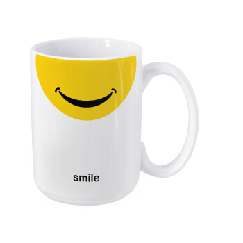 Smile Mug, Κούπα Mega, κεραμική, 450ml