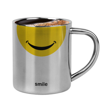 Smile Mug, Κουπάκι μεταλλικό διπλού τοιχώματος για espresso (220ml)