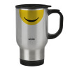 Κούπα ταξιδιού ανοξείδωτη με καπάκι, διπλού τοιχώματος (θερμό) 450ml