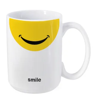 Smile Mug, Κούπα Mega, κεραμική, 450ml