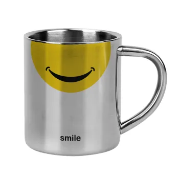 Smile Mug, Mug Stainless steel double wall 300ml