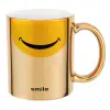 Mug ceramic, gold mirror, 330ml