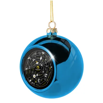 Προχίστορας, Blue Christmas tree ball ornament 8cm