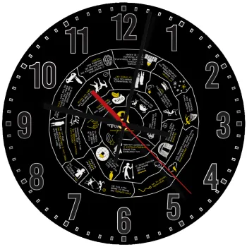 Προχίστορας, Ρολόι τοίχου ξύλινο (30cm)