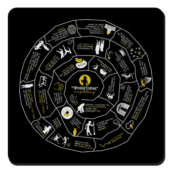 Προχίστορας, Τετράγωνο μαγνητάκι ξύλινο 9x9cm