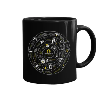 Προχίστορας, Κούπα Μαύρη, κεραμική, 330ml